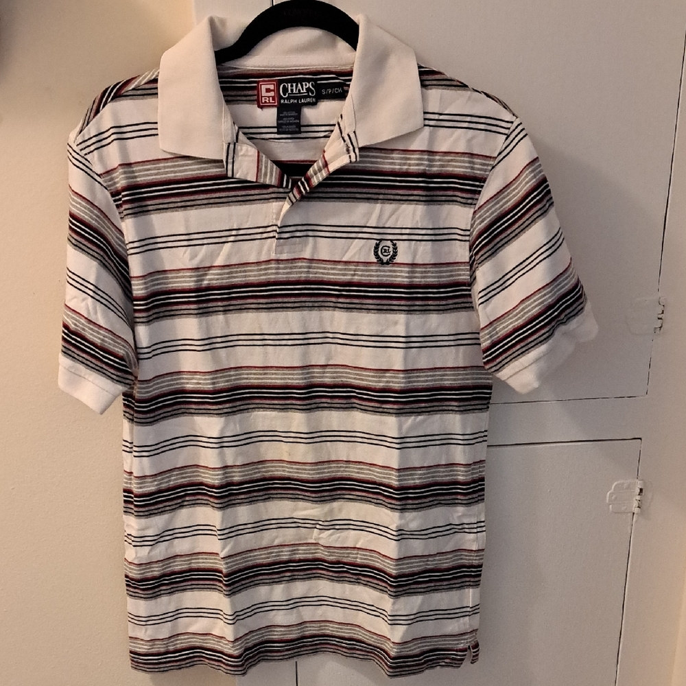 Chaps Woman's Multicolor Striped Polo Shirt Size ~ (S-P)